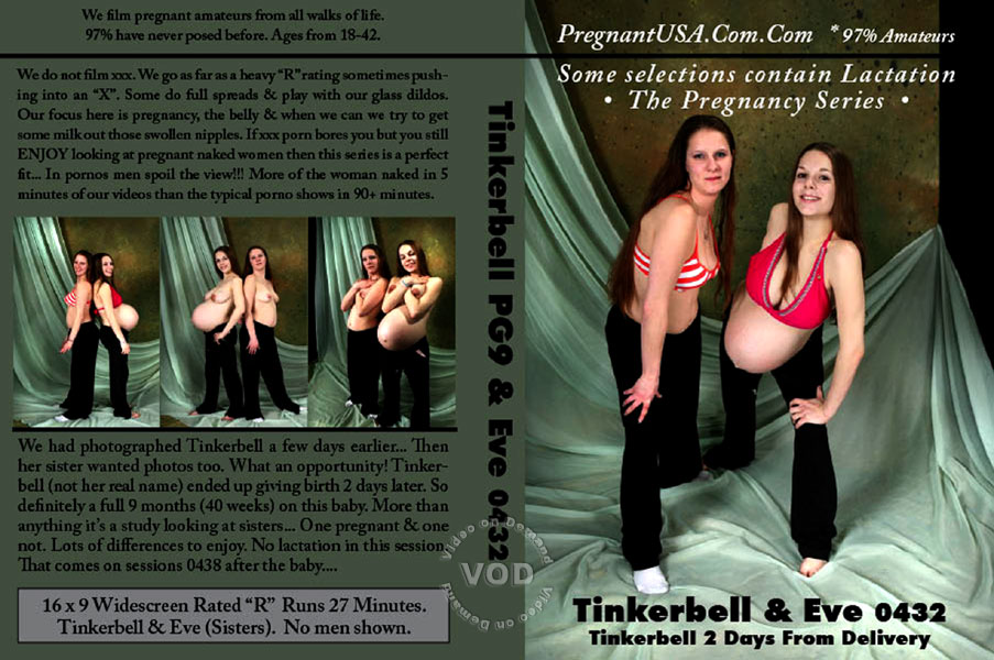 [PregnantUSA.com] Tinkerbell & Eve / 2 Days From Delivery [2000e ., Pregnant, Milking, Posing, Fetish, VOD]