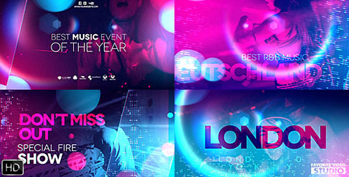 Ultraviolet Music Party - Project for After Effects (Videohive) 