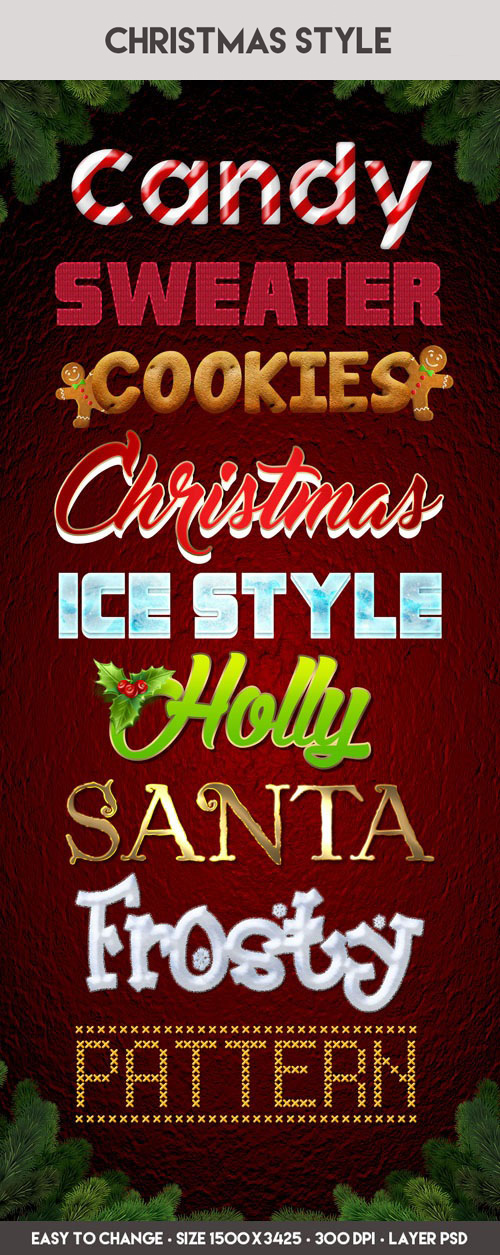 Christmas Styles PSD Templates (9 Styles)