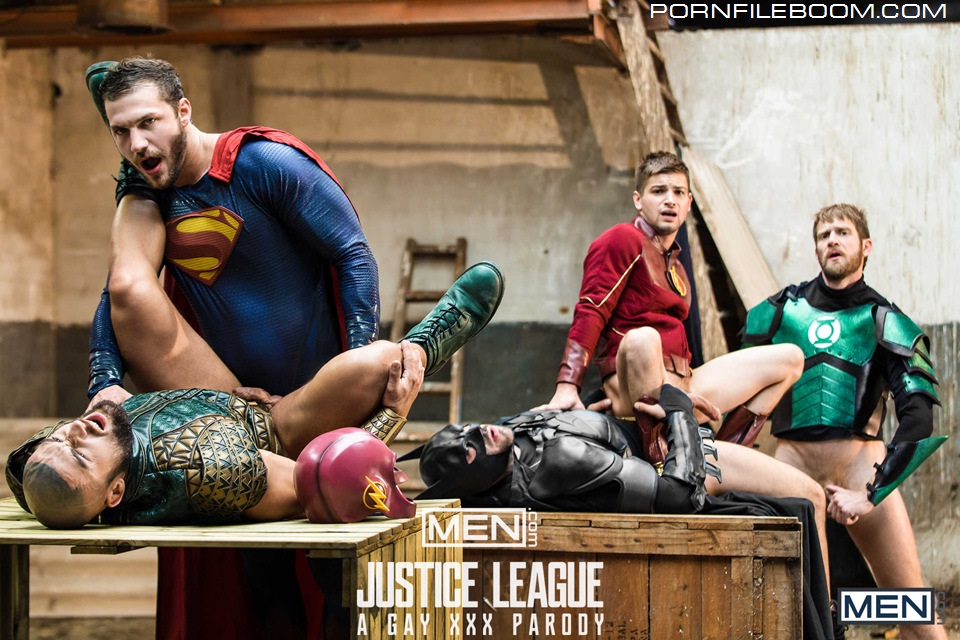 [SuperGayHero.com / Men.com] Justice League : A Gay XXX Parody Part 4 (Brandon Cody, Colby Keller, Francois Sagat, Johnny Rapid, Ryan Bones)  2017 