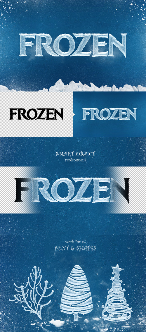 Ice Cool Text Effects - Frozen Photoshop Styles