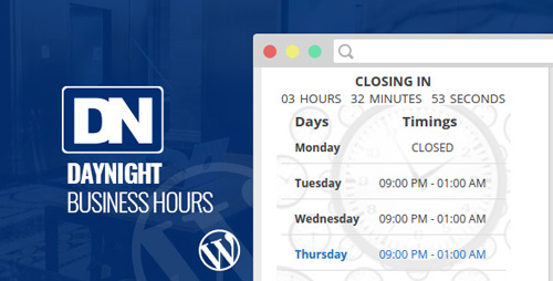 CodeCanyon - Day Night Business Hours v1.0.1 - WordPress Plugin - 18034739