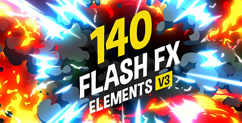 140 Flash FX Elements v.3 - Project for After Effects (Videohive)