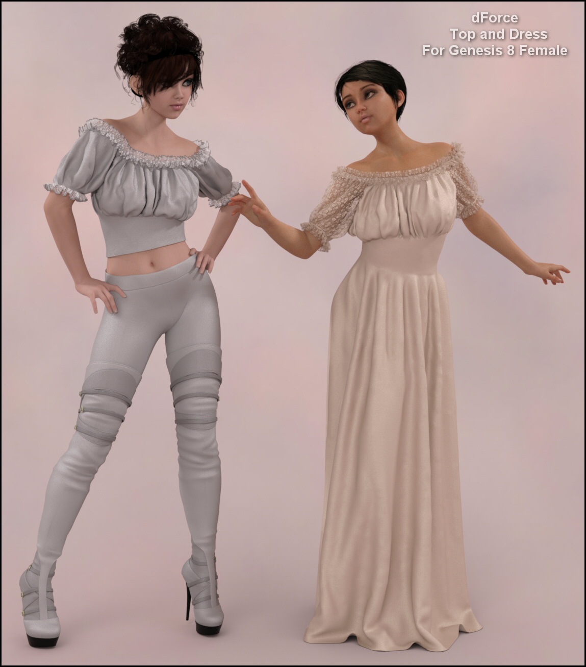 dForce - Wench Top and Dress for G8F