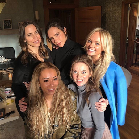 Виктория Бекхэм и иные солистки Spice Girls встретились в Лондоне