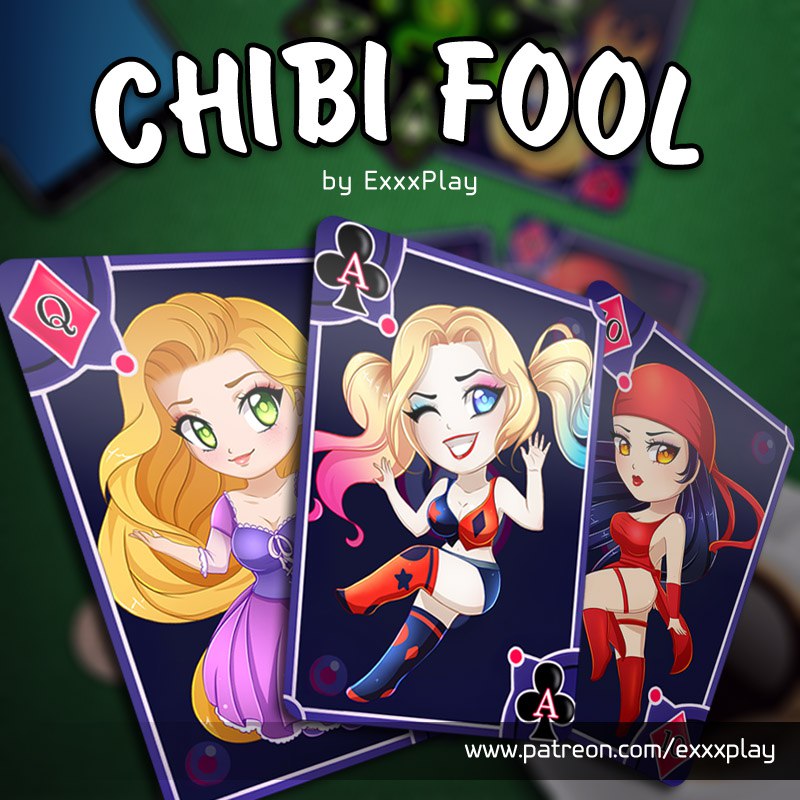 Meet the "Chibi Fool" card game Win/Android by ExxxPlay
