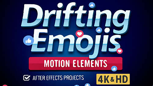Drifting Emoji - Project for After Effects (Digital Juice)