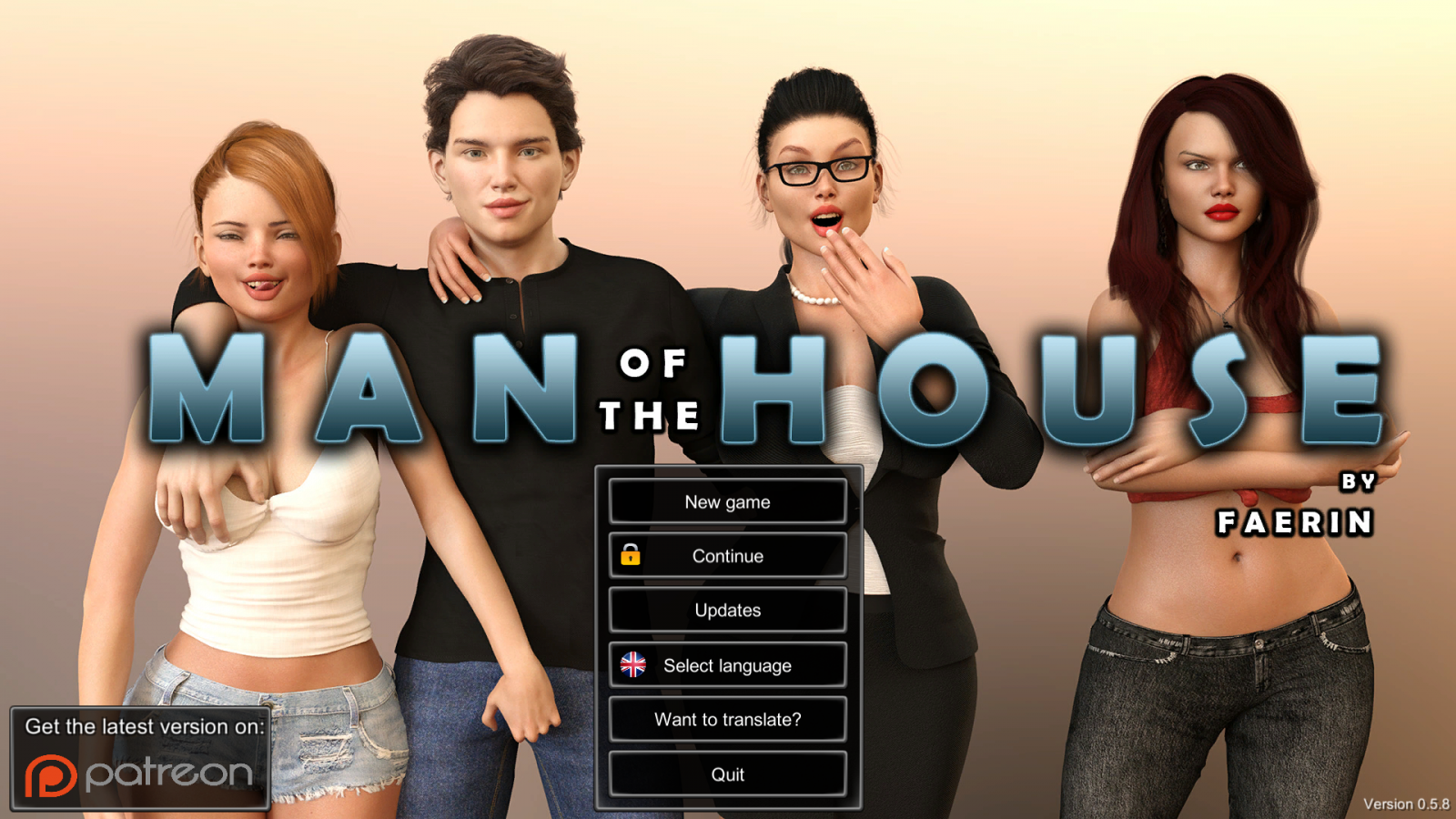 Man of the house Version 0.6.8+ Extra+Incest Patch+Walkthrough by Faerin