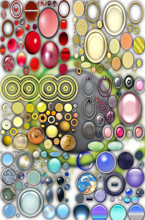 Коллекция Png клипартов - Разноцветные круги