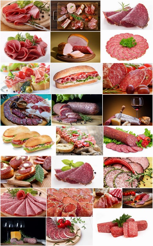 Salami sausage delicacy meat 25 HQ Jpeg