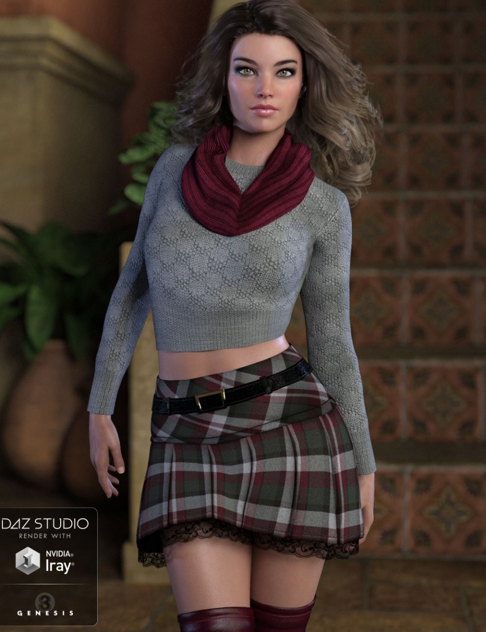 Autumn Haze Outfit for Genesis 8 Female(s)