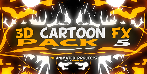 3D Cartoon FX Pack 5 - Project for Maxon Cinema 4D (Videohive)