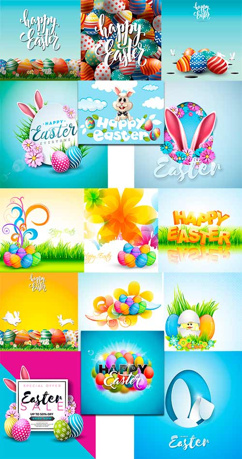      -  / Colorful Easter - Vector