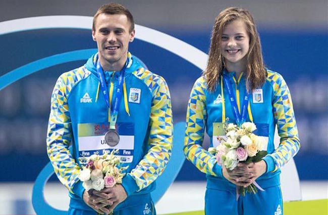 Олег Колодий и София Лыскун – чемпионы Европы по прыжкам в воду в командном турнире