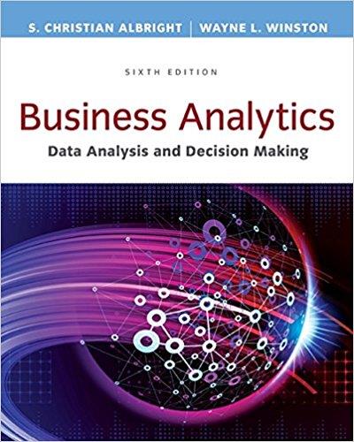 Business Analytics Data Analysis & Decision Making (Mindtap Course List)