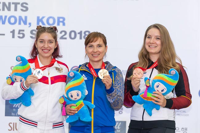 Елена Костевич – чемпионка мира в стрельбе из малокалиберного пистолета