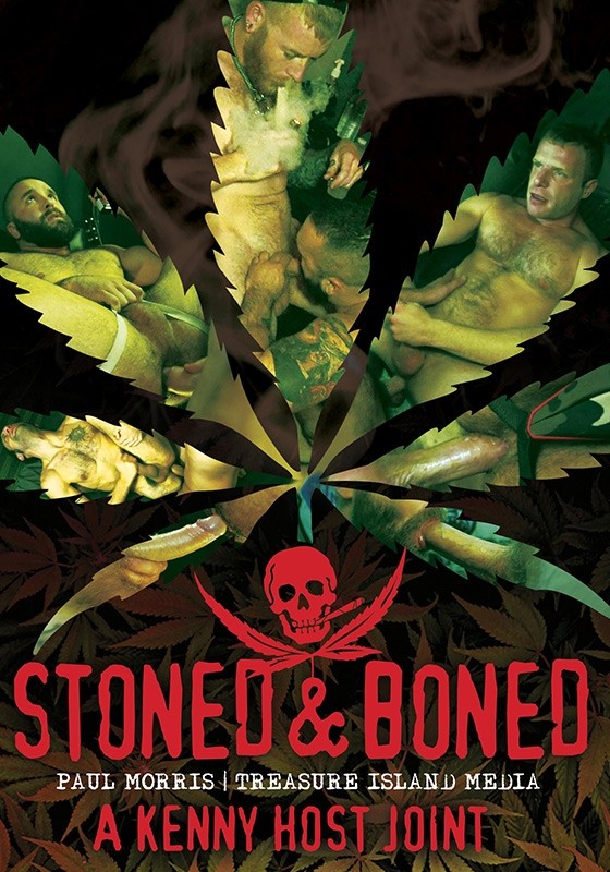 Stoned & Boned /   (Paul Morris, Treasure Island) [2018 ., Bareback, Anal, Oral, Big Dicks, Rimming, Orgy, Uncut cocks, Tattoos, Marijuana, WEB-DL]