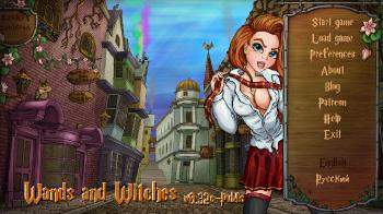 Wands and Witches [InProgress, 0.32c] (Great Chicken Studio) [uncen] [2017, RPG, Simulator, VN, Romance, Straight, Yaoi, Yuri, Ecchi] [rus+eng]