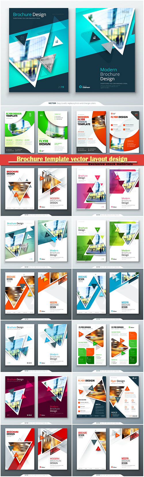 Brochure template vector layout design, corporate business annual report, magazine, flyer mockup