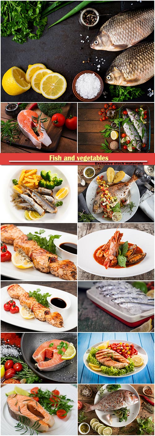 Fish and vegetables