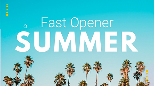 Summer Fast Opener - Project for After Effects (Videohive)